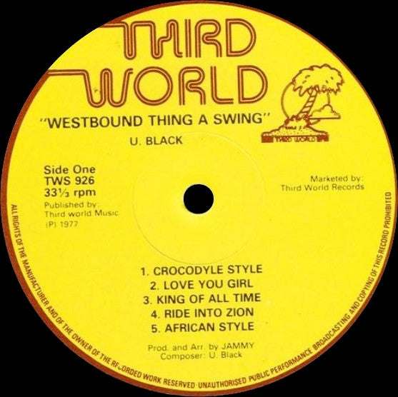 U Black : Westbound Thing A Swing (LP)