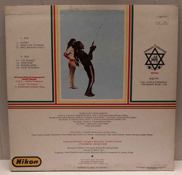 Bunny Wailer ~ Hook Line & Sinker (Vinyl) - Djungel & Jazz