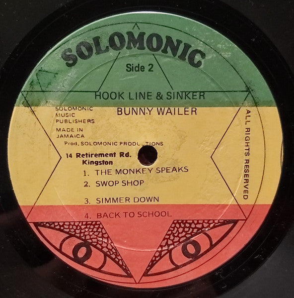Bunny Wailer ~ Hook Line & Sinker (Vinyl) - Djungel & Jazz