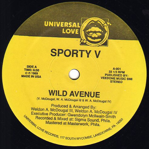 Sporty V : Wild Avenue (12")