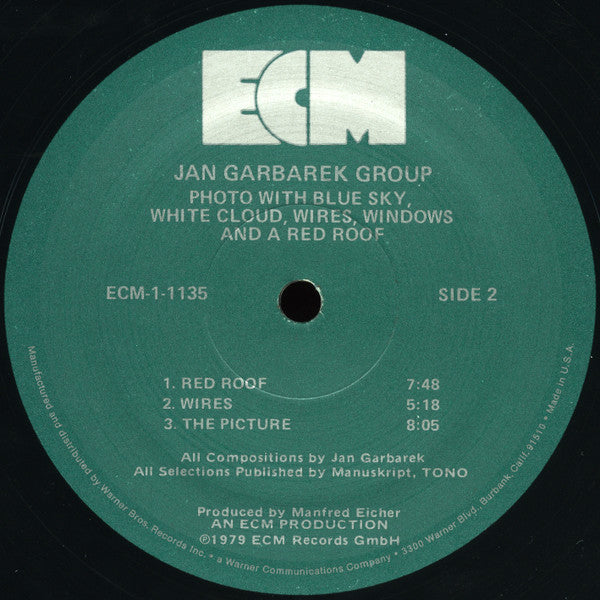 Jan Garbarek Group ~ Photo With Blue Sky, White Cloud, Wires, Windows And A Red Roof (Vinyl) - Djungel & Jazz