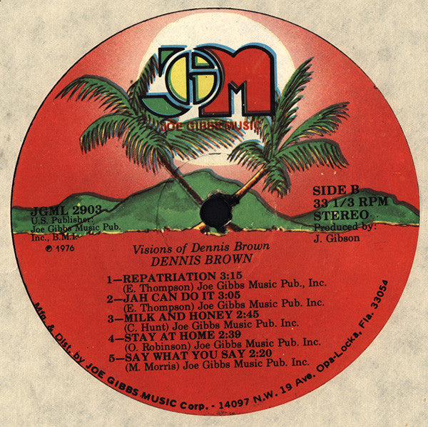 Dennis Brown : Visions Of Dennis Brown (LP, Album)