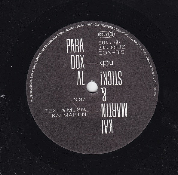 Kai Martin & STICK! ~ Paradoxal (Vinyl) - Djungel & Jazz