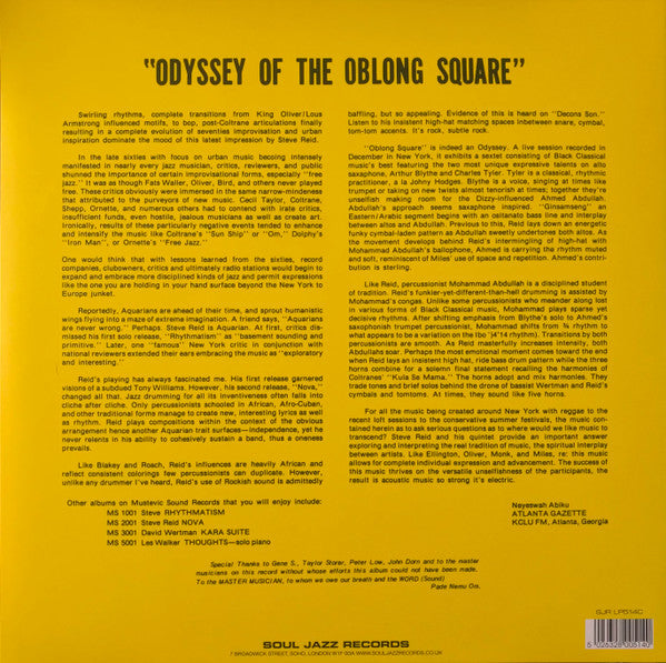 Steve Reid  ~ Odyssey Of The Oblong Square (Vinyl) - Djungel & Jazz