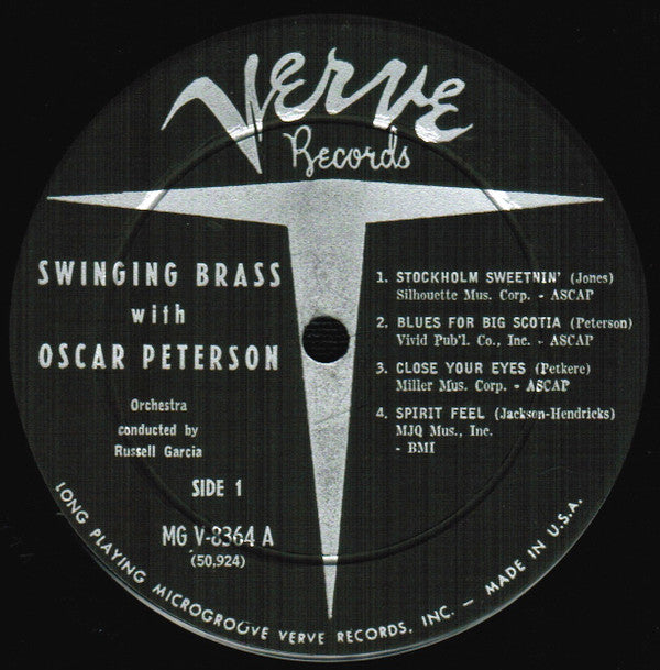 The Oscar Peterson Trio ~ Swinging Brass (Vinyl) - Djungel & Jazz