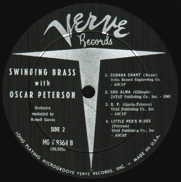 The Oscar Peterson Trio ~ Swinging Brass (Vinyl) - Djungel & Jazz