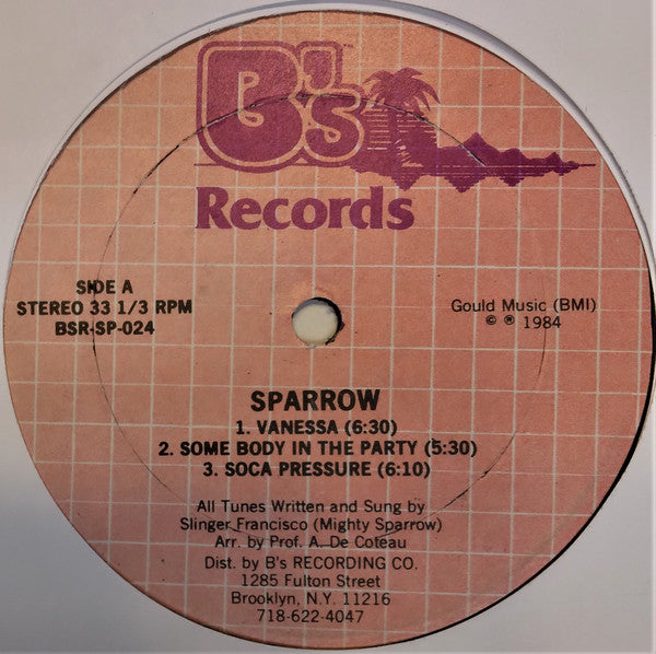 Mighty Sparrow : Vanessa (LP)