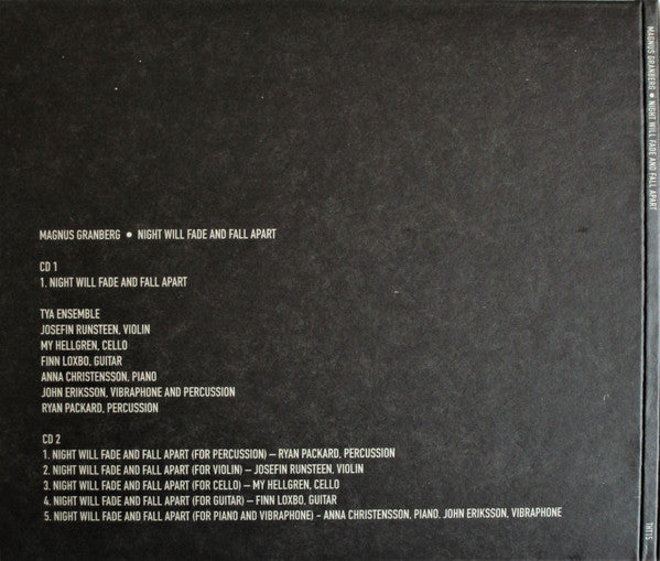 Magnus Granberg ~ Night Will Fade And Fall Apart (Vinyl) - Djungel & Jazz