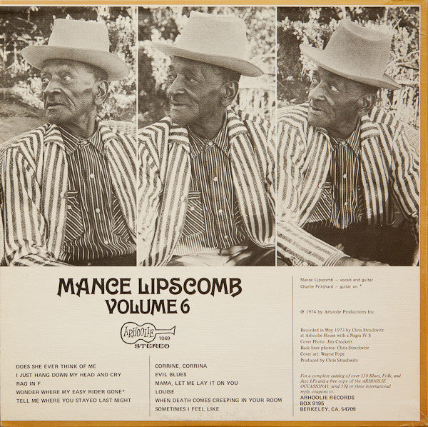 Mance Lipscomb ~ Mance Lipscomb Volume 6 (Vinyl) - Djungel & Jazz
