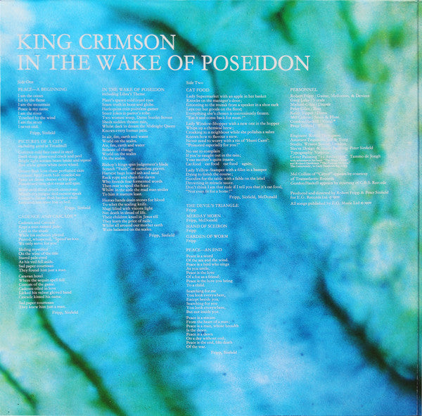 King Crimson ~ In The Wake Of Poseidon (Vinyl) - Djungel & Jazz