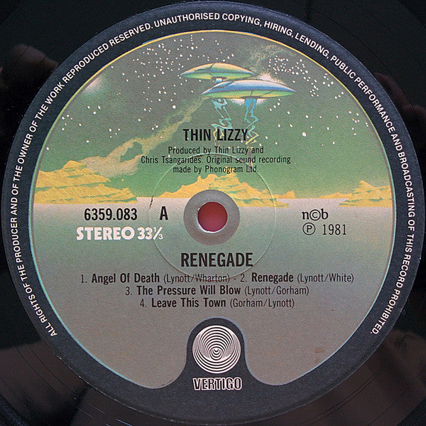 Thin Lizzy ~ Renegade (Vinyl) - Djungel & Jazz