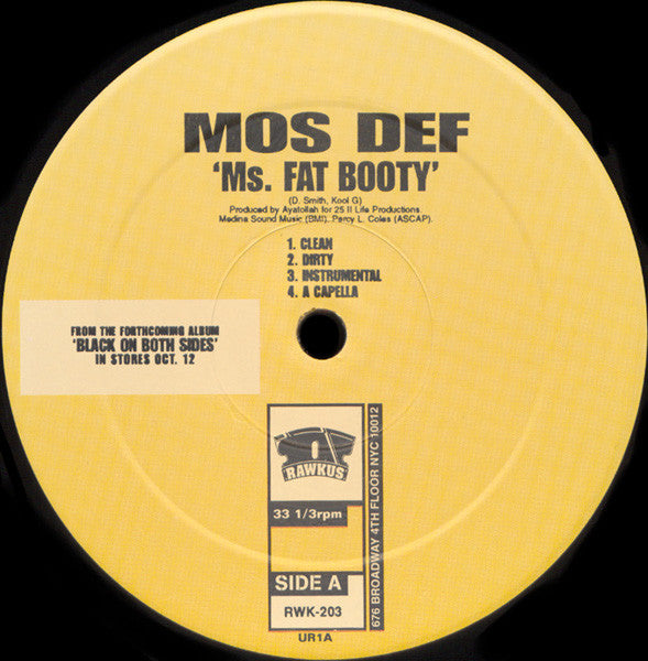Mos Def ~ Ms. Fat Booty / Mathematics (Vinyl) - Djungel & Jazz