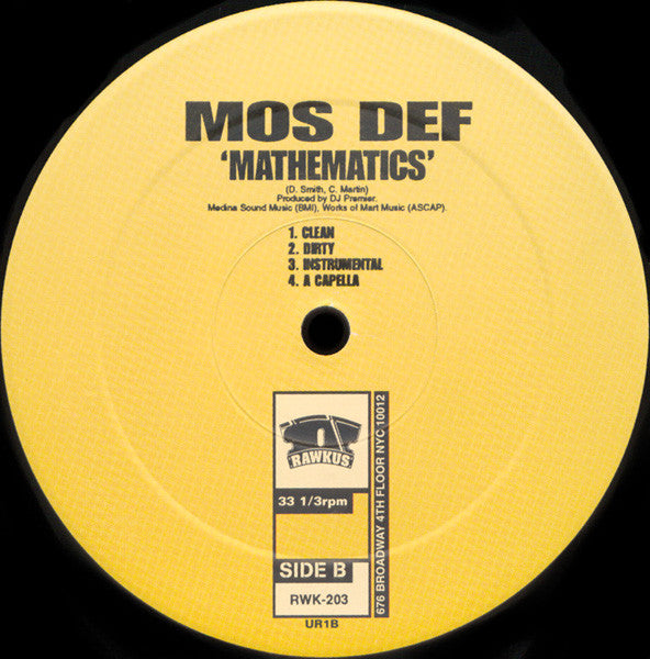 Mos Def ~ Ms. Fat Booty / Mathematics (Vinyl) - Djungel & Jazz