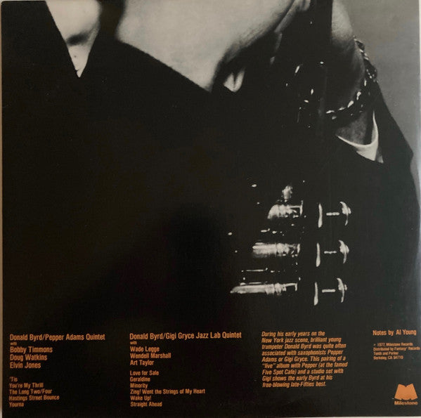 Donald Byrd With Pepper Adams And Gigi Gryce ~ Young Byrd (Vinyl) - Djungel & Jazz