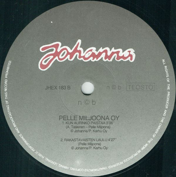 Pelle Miljoona Oy : Varjo Seuraa Onneain (12", EP, Gre)