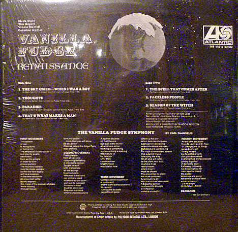 Vanilla Fudge ~ Renaissance (Vinyl) - Djungel & Jazz