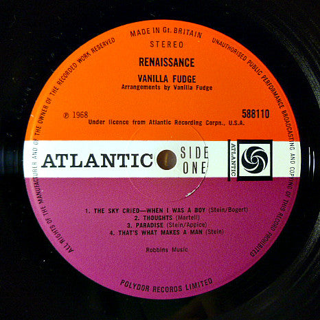 Vanilla Fudge ~ Renaissance (Vinyl) - Djungel & Jazz