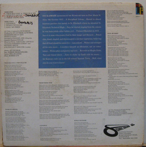 Ini Kamoze : Ini Kamoze (LP, MiniAlbum)