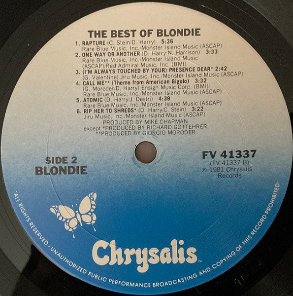 Blondie ~ The Best Of Blondie (Vinyl) - Djungel & Jazz
