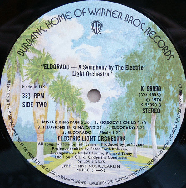 Electric Light Orchestra ~ Eldorado - A Symphony By The Electric Light Orchestra (Vinyl) - Djungel & Jazz