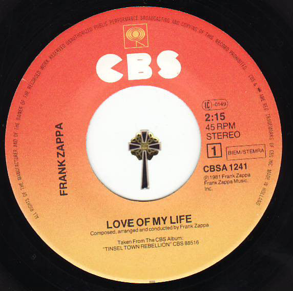 Frank Zappa ~ Love Of My Life (Vinyl) - Djungel & Jazz
