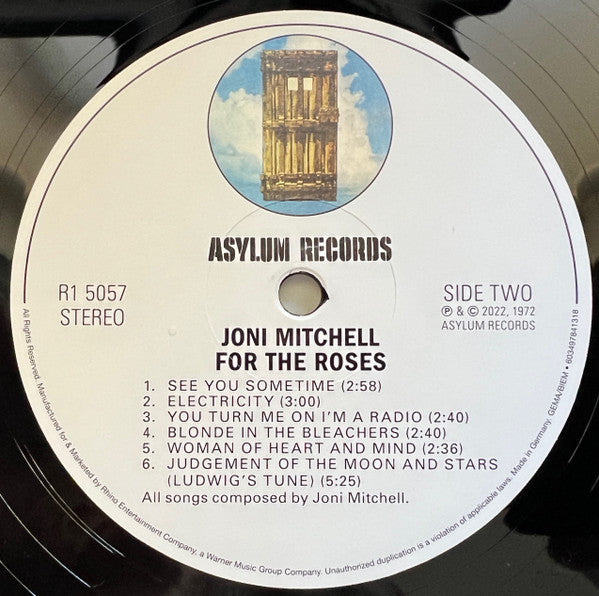 Joni Mitchell ~ For The Roses (Vinyl) - Djungel & Jazz
