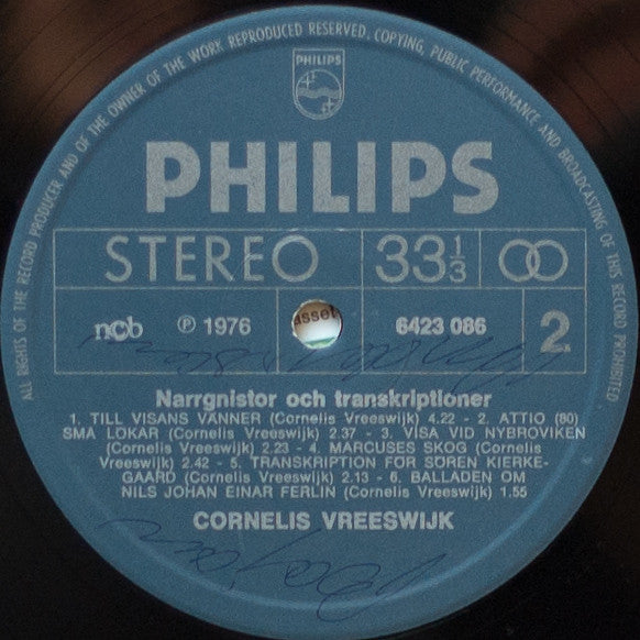 Cornelis Vreeswijk ~ Narrgnistor Och Transkriptioner (Vinyl) - Djungel & Jazz