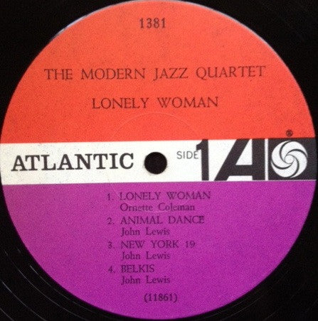 The Modern Jazz Quartet : Lonely Woman (LP, Album, Mono)