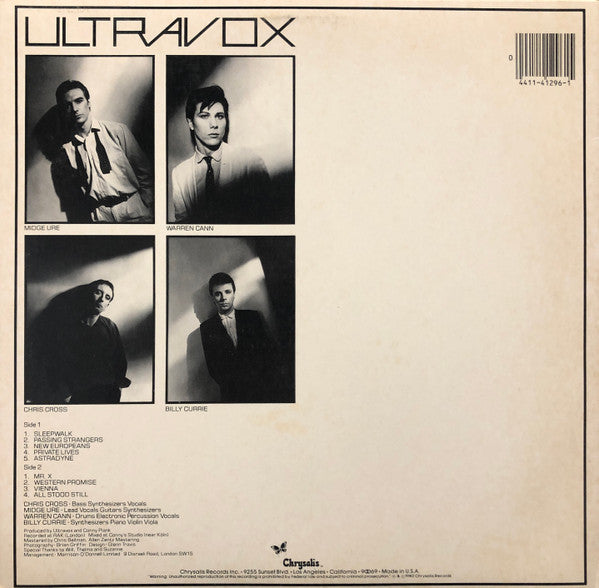 Ultravox ~ Vienna (Vinyl) - Djungel & Jazz
