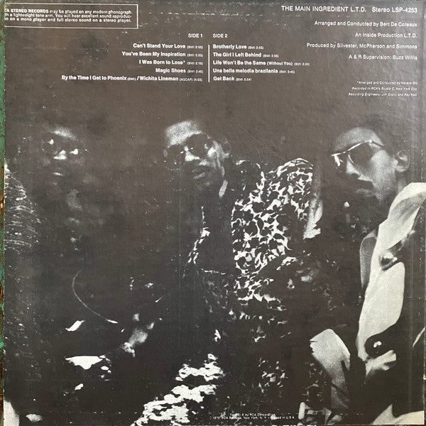 The Main Ingredient ~ L.T.D. (Vinyl) - Djungel & Jazz