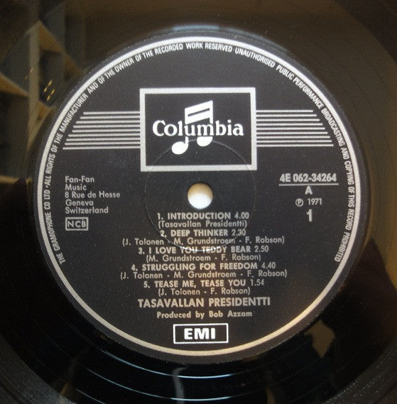 Tasavallan Presidentti ~ Tasavallan Presidentti (Vinyl) - Djungel & Jazz