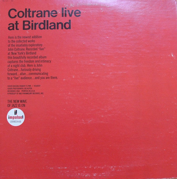 John Coltrane ~ Live At Birdland (Vinyl) - Djungel & Jazz