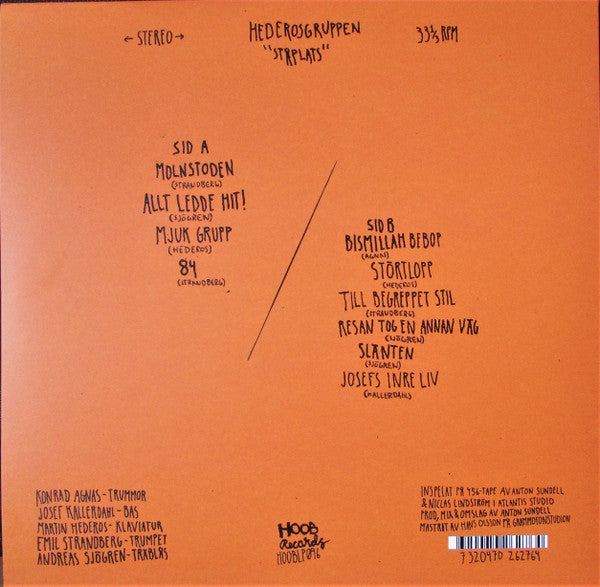 Hederosgruppen ~ Ståplats (Vinyl) - Djungel & Jazz