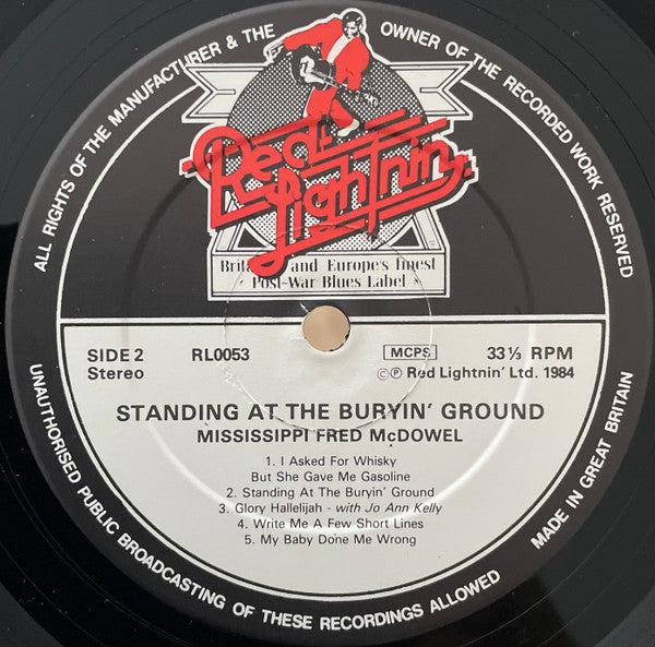 Fred McDowell Featuring Jo-Ann Kelly ~ Standing At The Burying Ground (Vinyl) - Djungel & Jazz