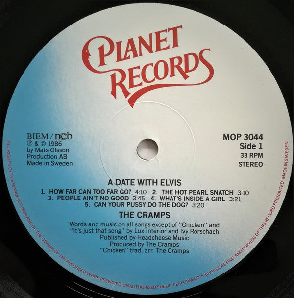 The Cramps ~ A Date With Elvis (Vinyl) - Djungel & Jazz
