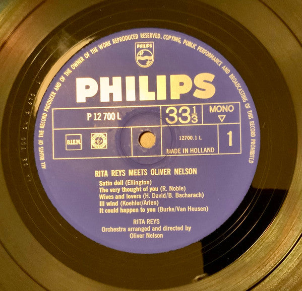 Rita Reys Meets Oliver Nelson ~ Rita Reys Meets Oliver Nelson (Vinyl) - Djungel & Jazz