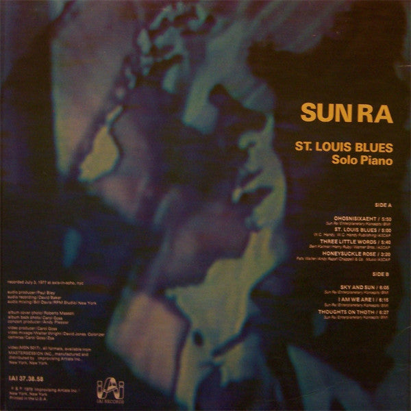 Sun Ra : St. Louis Blues - Solo Piano (LP, Album)