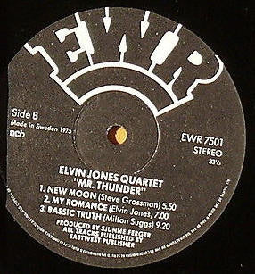 Elvin Jones Quartet ~ Mr. Thunder (Vinyl) - Djungel & Jazz