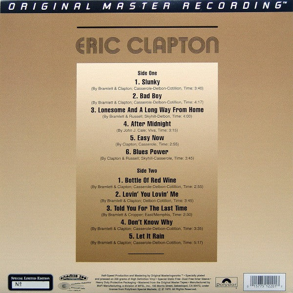 Eric Clapton ~ Eric Clapton (Vinyl) - Djungel & Jazz