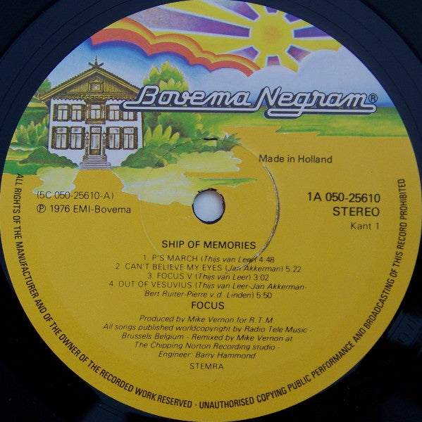 Focus ~ Ship Of Memories (Vinyl) - Djungel & Jazz