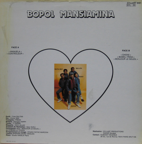 Bopol Mansiamina ~ Manuela (Vinyl) - Djungel & Jazz