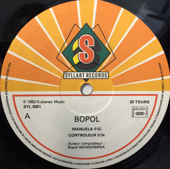 Bopol Mansiamina ~ Manuela (Vinyl) - Djungel & Jazz
