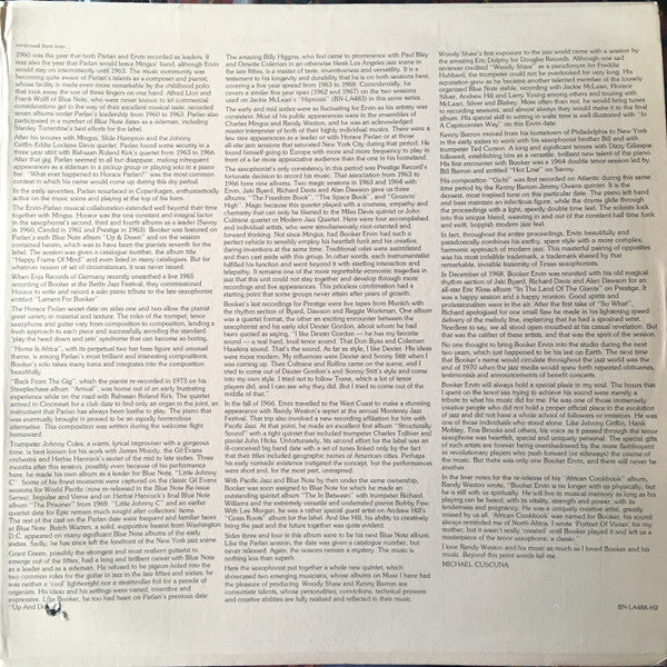 Booker Ervin ~ Back From The Gig (Vinyl) - Djungel & Jazz