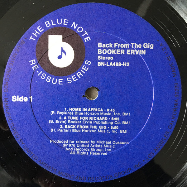 Booker Ervin ~ Back From The Gig (Vinyl) - Djungel & Jazz