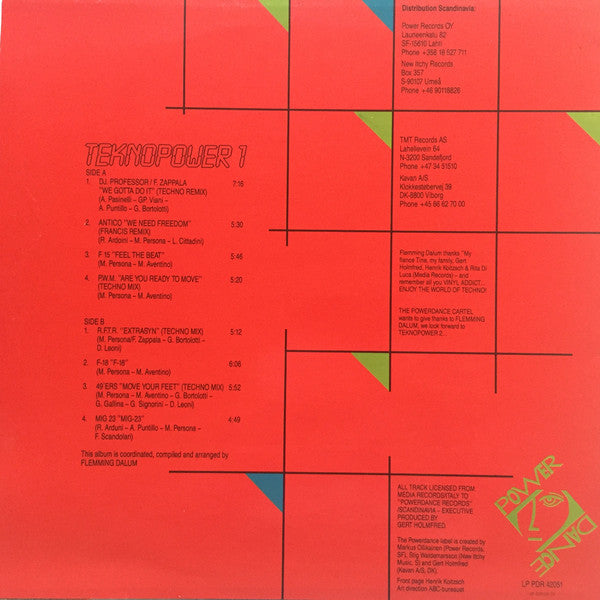 Various ~ Teknopower 1 (Vinyl) - Djungel & Jazz
