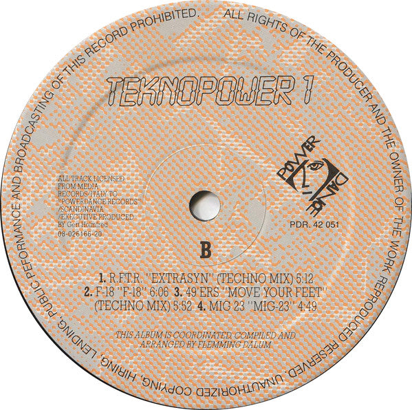 Various ~ Teknopower 1 (Vinyl) - Djungel & Jazz