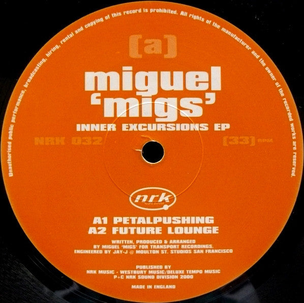 Miguel 'Migs' ~ Inner Excursions EP (Vinyl) - Djungel & Jazz