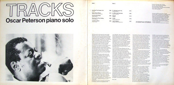 Oscar Peterson ~ Tracks (Vinyl) - Djungel & Jazz