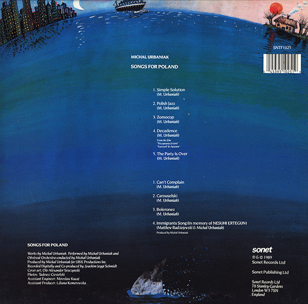Urbaniak ~ Songs For Poland (Vinyl) - Djungel & Jazz
