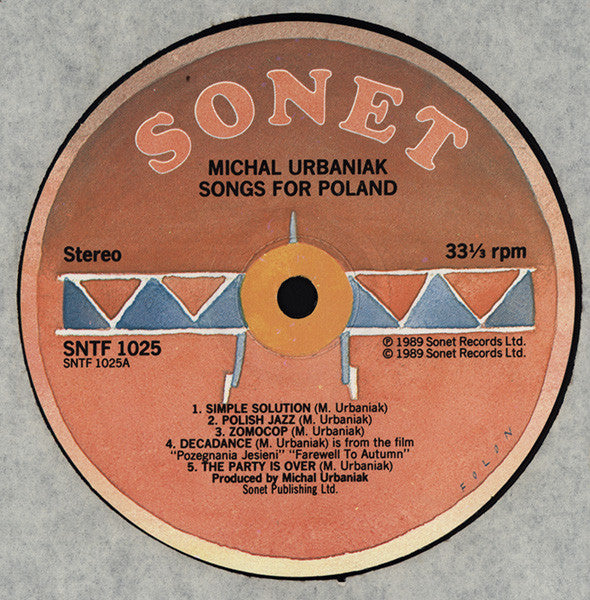Urbaniak ~ Songs For Poland (Vinyl) - Djungel & Jazz